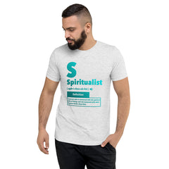 "Spiritualist" Unisex T-Shirt (Gradient) | Cyan/Turquoise