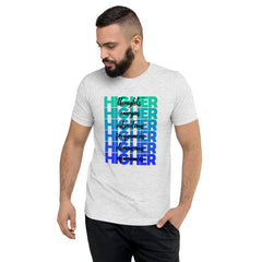 "Higher" Unisex T-Shirt (Black) | Turquoise/Blue