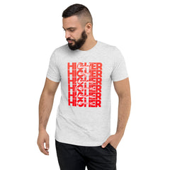 "Higher" Unisex T-Shirt (White) | Red