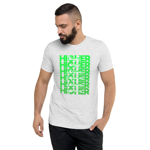 "Higher" Unisex T-Shirt (White) | Green