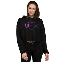 "Aligned" Crop Hoodie (Brag Version) | Crown Chakra