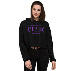 "Aligned" Women’s Crop Hoodie (No Talking Version) | Third Eye Chakra