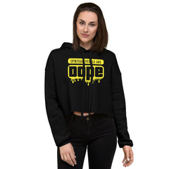 "Spiritual People" Crop Hoodie (Solid) | Yellow