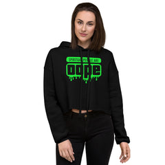 "Spiritual People" Crop Hoodie (Solid) | Lime