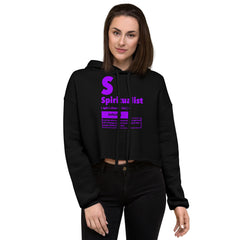 "Spiritualist" Crop Hoodie (Solid) | Galaxy Purple