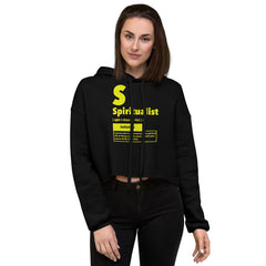 "Spiritualist" Crop Hoodie (Solid) | Yellow