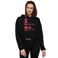 "Spiritualist" Crop Hoodie (Gradient) | Pink/Purple