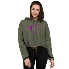 "Aligned" Crop Hoodie (Brag Version) | Crown Chakra