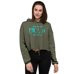 "Aligned" Women’s Crop Hoodie (No Talking Version) | Throat Chakra