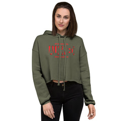 "Aligned" Women’s Crop Hoodie (No Talking Version) | Root Chakra