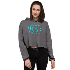 "Aligned" Women’s Crop Hoodie (No Talking Version) | Throat Chakra