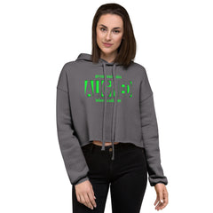 "Aligned" Women’s Crop Hoodie (No Talking Version) | Heart Chakra