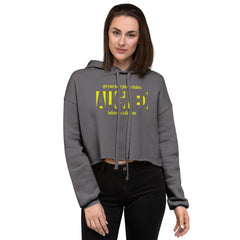 "Aligned" Women’s Crop Hoodie (No Talking Version) | Solar Plexus Chakra