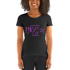 "Aligned" Ladies T-Shirt (Brag Version) | Crown Chakra