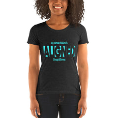 "Aligned" Ladies T-Shirt (Brag Version) | Throat Chakra