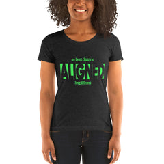 "Aligned" Ladies T-Shirt (Brag Version) | Heart Chakra