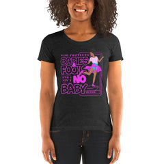 "God Protects Fools" Ladies T-Shirt (Woman Version) | Pink