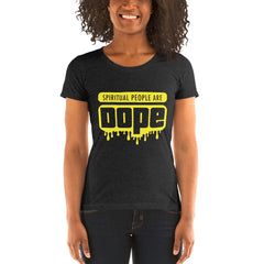 "Spiritual People" Ladies T-Shirt (Solid) | Yellow