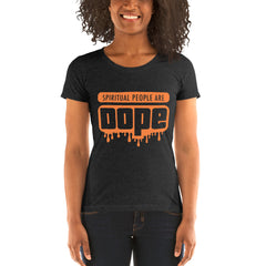 "Spiritual People" Ladies T-Shirt (Solid) | Peach