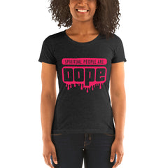 "Spiritual People" Ladies T-Shirt (Solid) | Pink