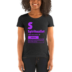 "Spiritualist" Ladies T-Shirt (Solid) | Galaxy Purple