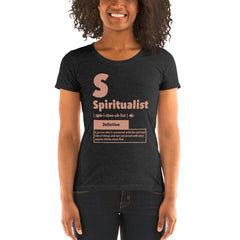 "Spiritualist" Ladies T-Shirt (Solid) | Beige