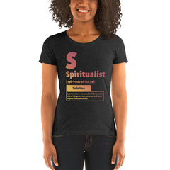 "Spiritualist" Ladies T-Shirt (Gradient) | Yellow/Peach