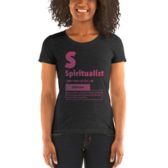 "Spiritualist" Ladies T-Shirt (Gradient) | Berry