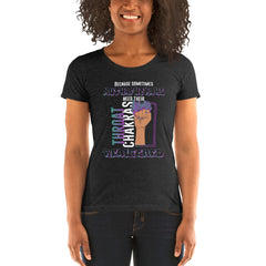 "Re-Aligned" Ladies T-Shirt | Turquoise/Purple