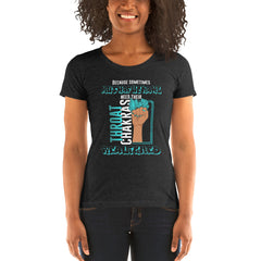 "Re-Aligned" Ladies T-Shirt | Turquoise/Cyan