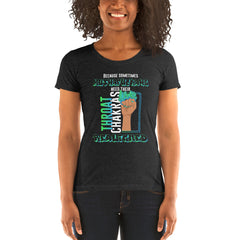 "Re-Aligned" Ladies T-Shirt | Lime/Cyan