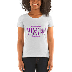 "Aligned" Ladies T-Shirt (Brag Version) | Crown Chakra