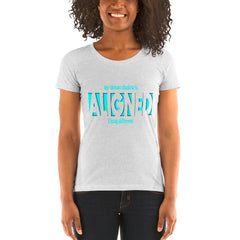 "Aligned" Ladies T-Shirt (Brag Version) | Throat Chakra