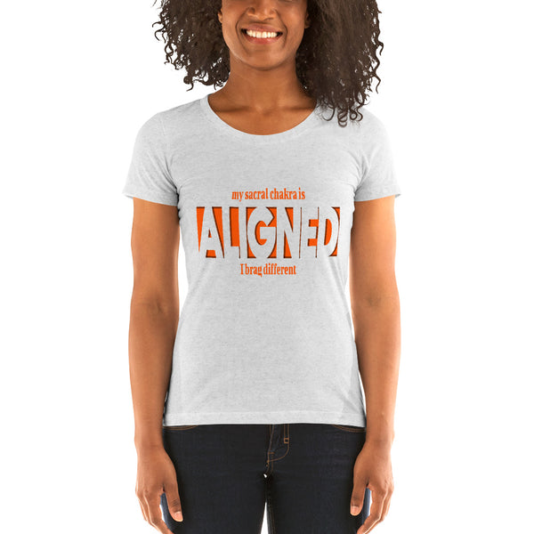 "Aligned" Ladies T-Shirt (Brag Version) | Sacral Chakra