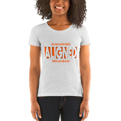 "Aligned" Ladies T-Shirt (No Talking Version) | Sacral Chakra