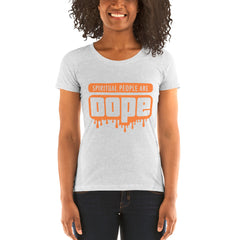 "Spiritual People" Ladies T-Shirt (Solid) | Peach