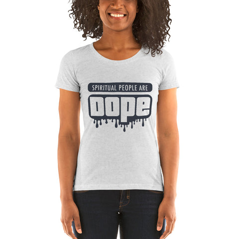 "Spiritual People" Ladies T-Shirt (Solid) | Gray