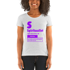 "Spiritualist" Ladies T-Shirt (Solid) | Galaxy Purple