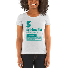 "Spiritualist" Ladies T-Shirt (Solid) | Teal