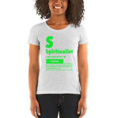 "Spiritualist" Ladies T-Shirt (Solid) | Lime