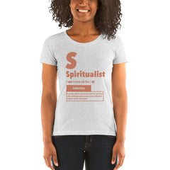 "Spiritualist" Ladies T-Shirt (Solid) | Beige