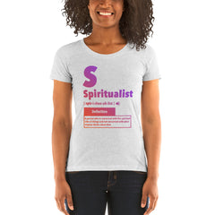 "Spiritualist" Ladies T-Shirt (Gradient) | Peach/Purple